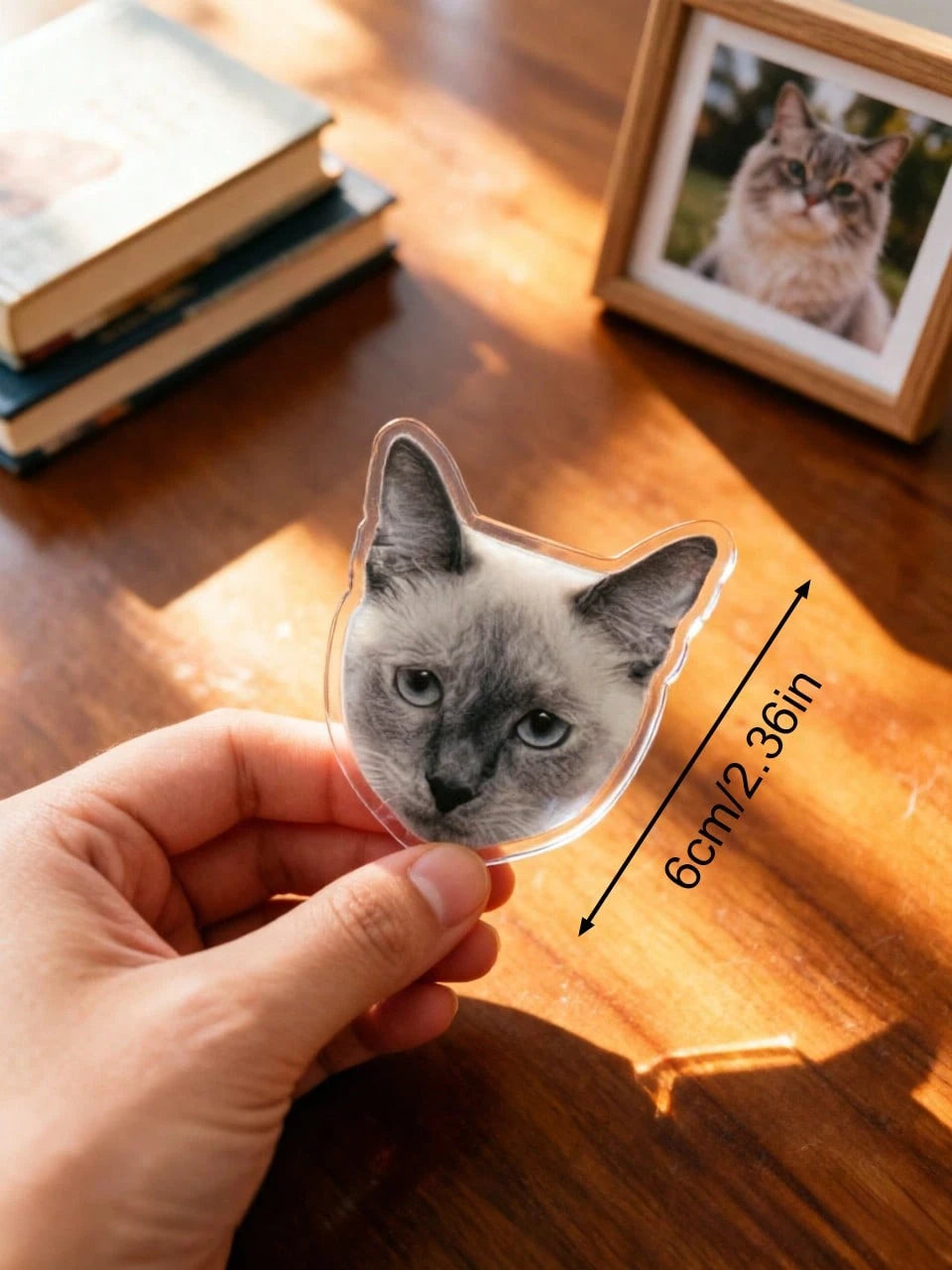 1pc Personalized Acrylic Car Air Vent Clip, Customizable With Pet Photo And Family Photo, Novel Adult Car Interior Decoration, Unique Air Vent Ornament, Customizable Pet Lover Gift