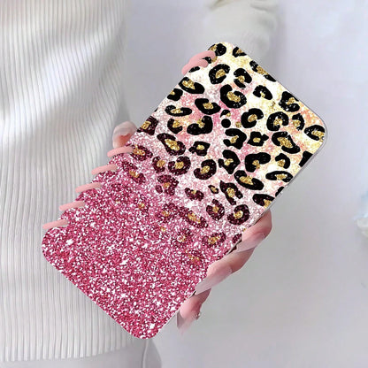 1pc Pink Leopard Print Fashion Flip Notebook Style Protective Phone Case, Minimalist Anti-Drop Anti-Slip, Suitable For 16/16Plus/16Pro/16ProMax/15/15Plus/15ProMax/14/14Plus/14Pro/14ProMax, 13/13Pro/13