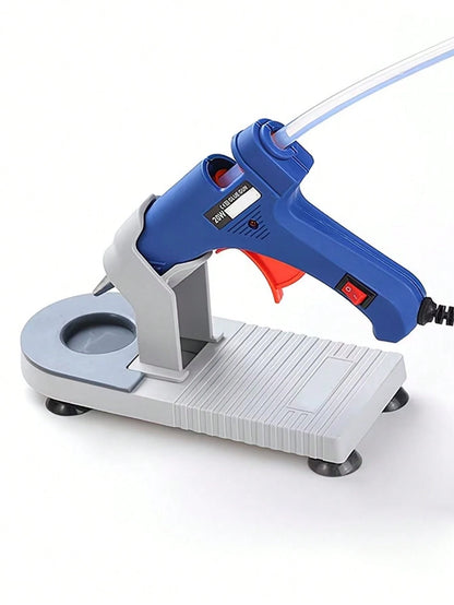 1pc Plastic Hot Melt Glue Gun Holder, Home DIY Repair Tool Glue Gun Stand, Glue Gun Base, Keep Work Area Tidy