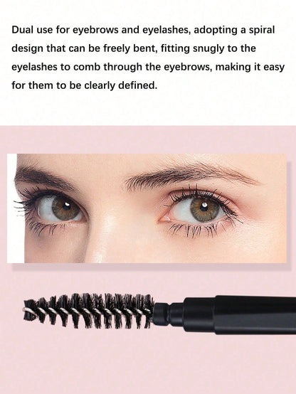 1pc Portable With Cap Spiral Eyebrow Brush Eyelash Comb Mini Brush + Dust Cover, Suitable For Travel Or Daily Use, Eyebrow Brush, Eyeshadow Brush, Brush,Giveaways