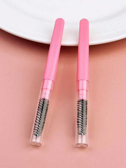 1pc Portable With Cap Spiral Eyebrow Brush Eyelash Comb Mini Brush + Dust Cover, Suitable For Travel Or Daily Use, Eyebrow Brush, Eyeshadow Brush, Brush,Giveaways