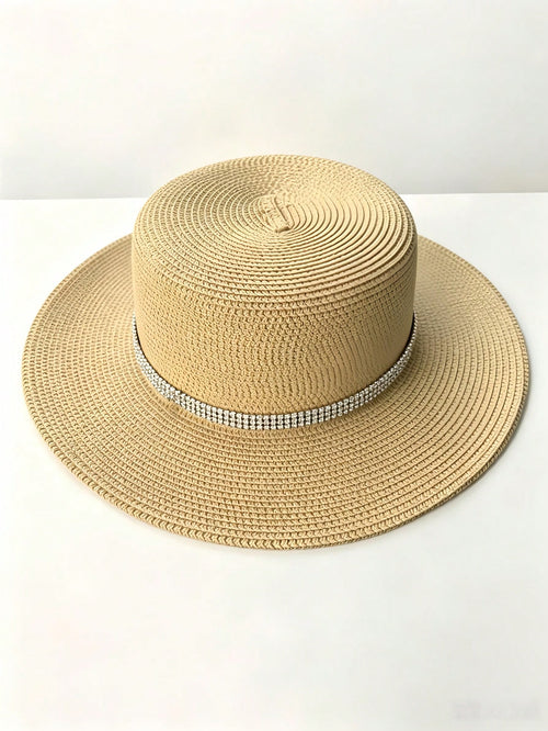 1PC Premium Shiny Rhinestone Detachable Hat Chain, DIY Hat Accessory For Fedoras, Felt Hats & Daily Hats, Ideal For Parties And Gatherings