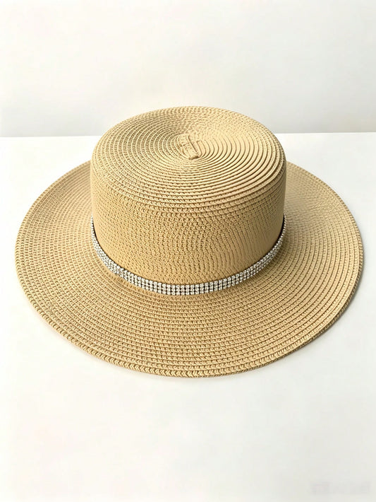 1PC Premium Shiny Rhinestone Detachable Hat Chain, DIY Hat Accessory For Fedoras, Felt Hats & Daily Hats, Ideal For Parties And Gatherings