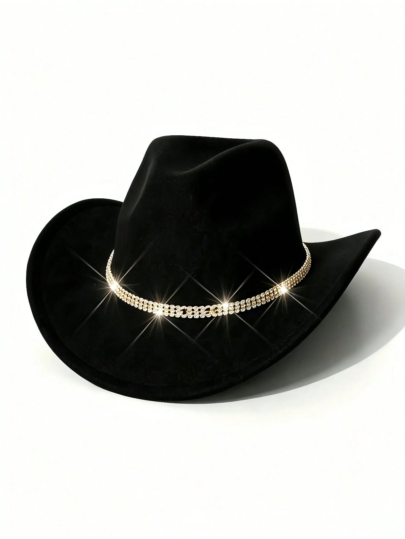 1PC Premium Shiny Rhinestone Detachable Hat Chain, DIY Hat Accessory For Fedoras, Felt Hats & Daily Hats, Ideal For Parties And Gatherings