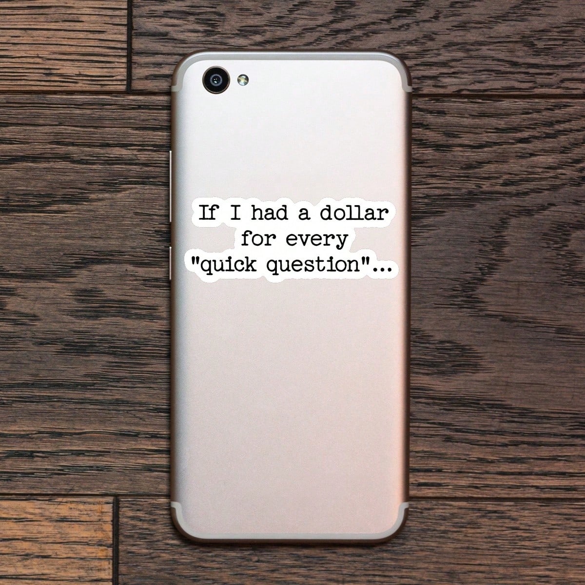 1PC Quick Question Sticker, Funny Office Humor Laptop Decal, Sarcastic Work Vinyl, Coworker Gift, Waterproof Peel & Stick Water Bottle Sticker, Funny Management Tumbler Decal, Trending Corporate Noteb