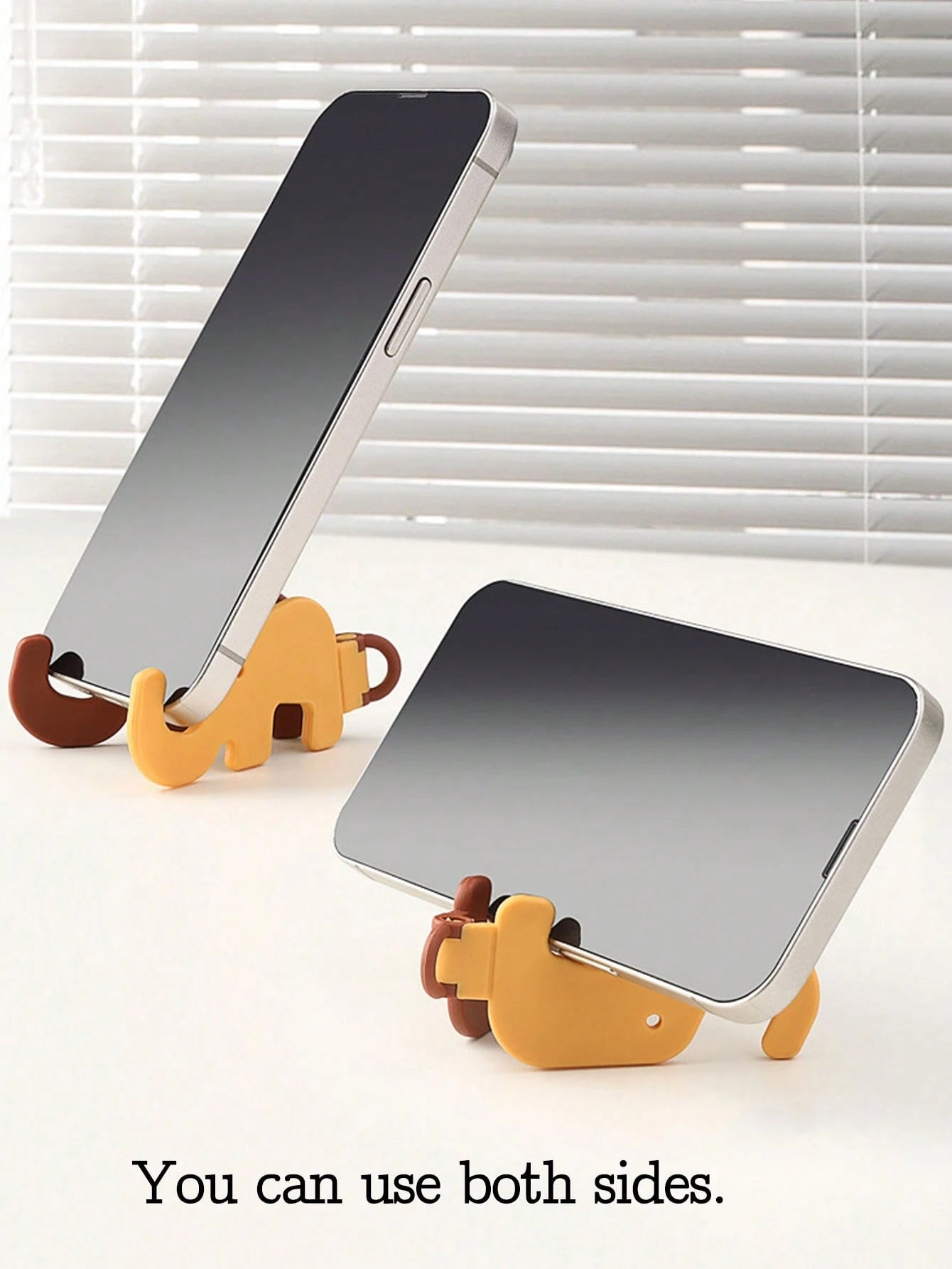 1pc Random Color Portable Elephant Shaped Phone Holder, Creative Desktop Foldable Slouchy Phone Stand, Mini Mobile Phone Bracket Compatible With IPhone, Android Phone, Gift For Birthday, Family, Frien
