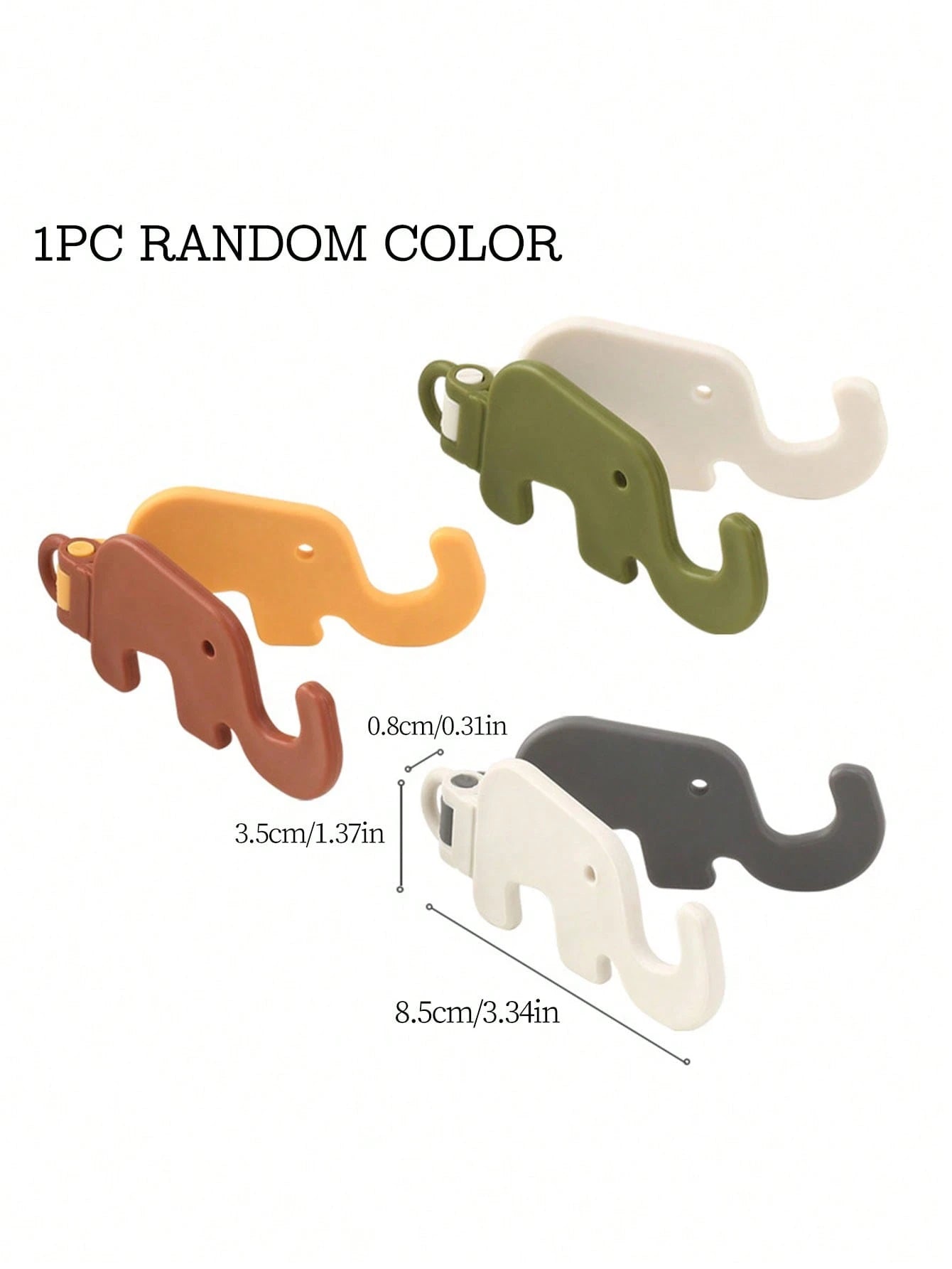 1pc Random Color Portable Elephant Shaped Phone Holder, Creative Desktop Foldable Slouchy Phone Stand, Mini Mobile Phone Bracket Compatible With IPhone, Android Phone, Gift For Birthday, Family, Frien