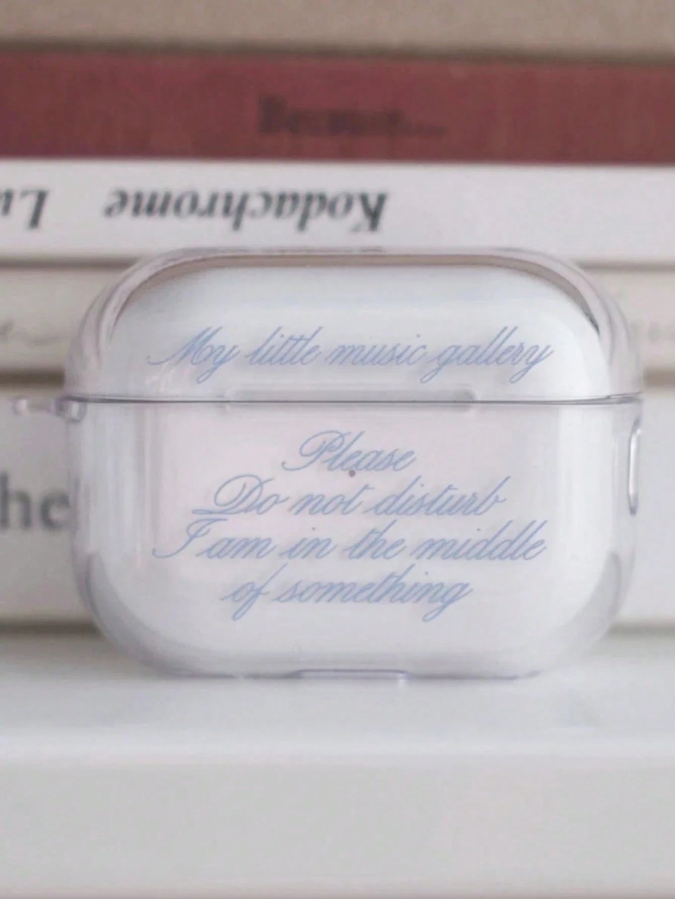 1pc Romantic Music Modern Style Letter Transparent TPU Apple IPods Protective Case- Bluetooth Earphone Protective Case- Suitable For IPods Pro/Pro2/Pro3/1st Gen/2nd Gen/3rd Gen/4th Gen