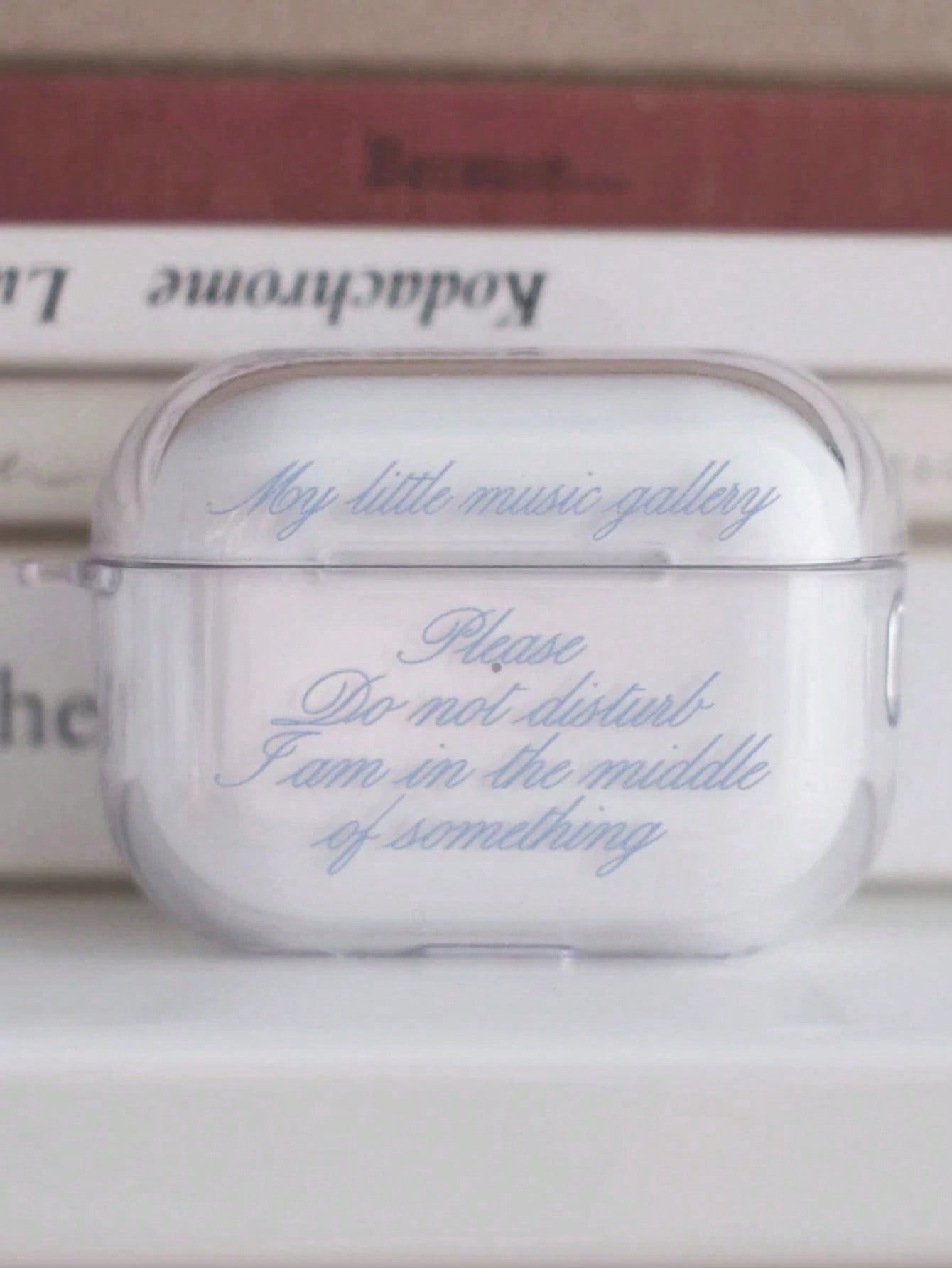 1pc Romantic Music Modern Style Letter Transparent TPU Apple IPods Protective Case- Bluetooth Earphone Protective Case- Suitable For IPods Pro/Pro2/Pro3/1st Gen/2nd Gen/3rd Gen/4th Gen