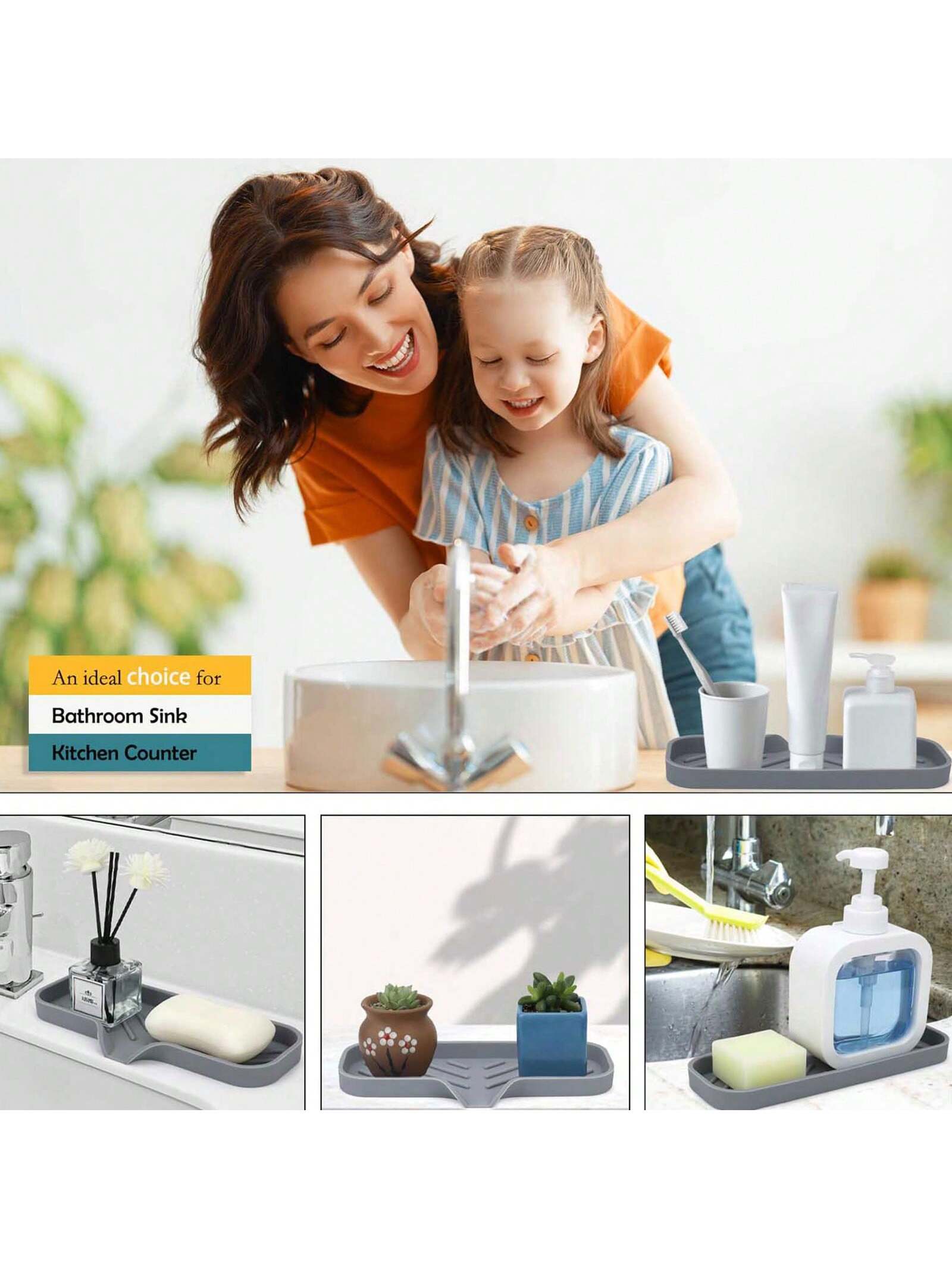 1pc Silicone Soap Dish Tray, Self-Draining Soap Holder, Suitable For Bar Soap, Silicone Soap Holder With Drainage Holes, Bar Soap Dish, Soap Holder, Soap Bottle, Cup, Sink Or Countertop Storage Rack