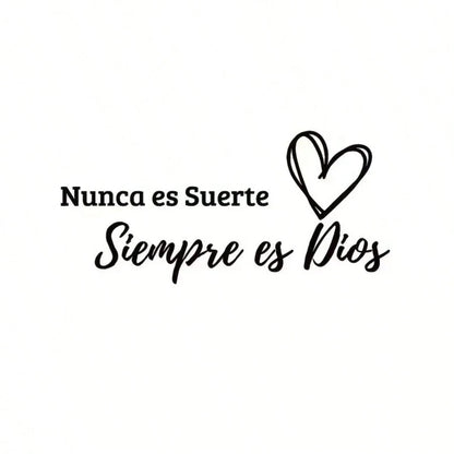 1pc Spanish Quote Car Decal With Heart Pattern. Waterproof Vinyl, Removable And Residue-Free. Stylish Religious Design, Easy To Apply, Fits Most Vehicles As A Thoughtful Gift.