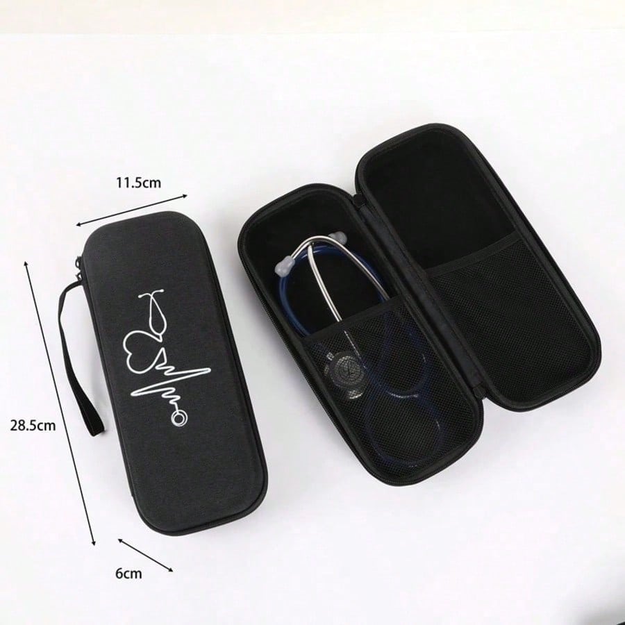 1pc Stethoscope Storage Kit, Travel Carrying Case Portable Stethoscope Storage Box Multifunctional Portable Bag, EVA Bag, Stethoscope Cloth Box, Household Anti-Fall EVA First Aid Kit,Hard Stethoscope
