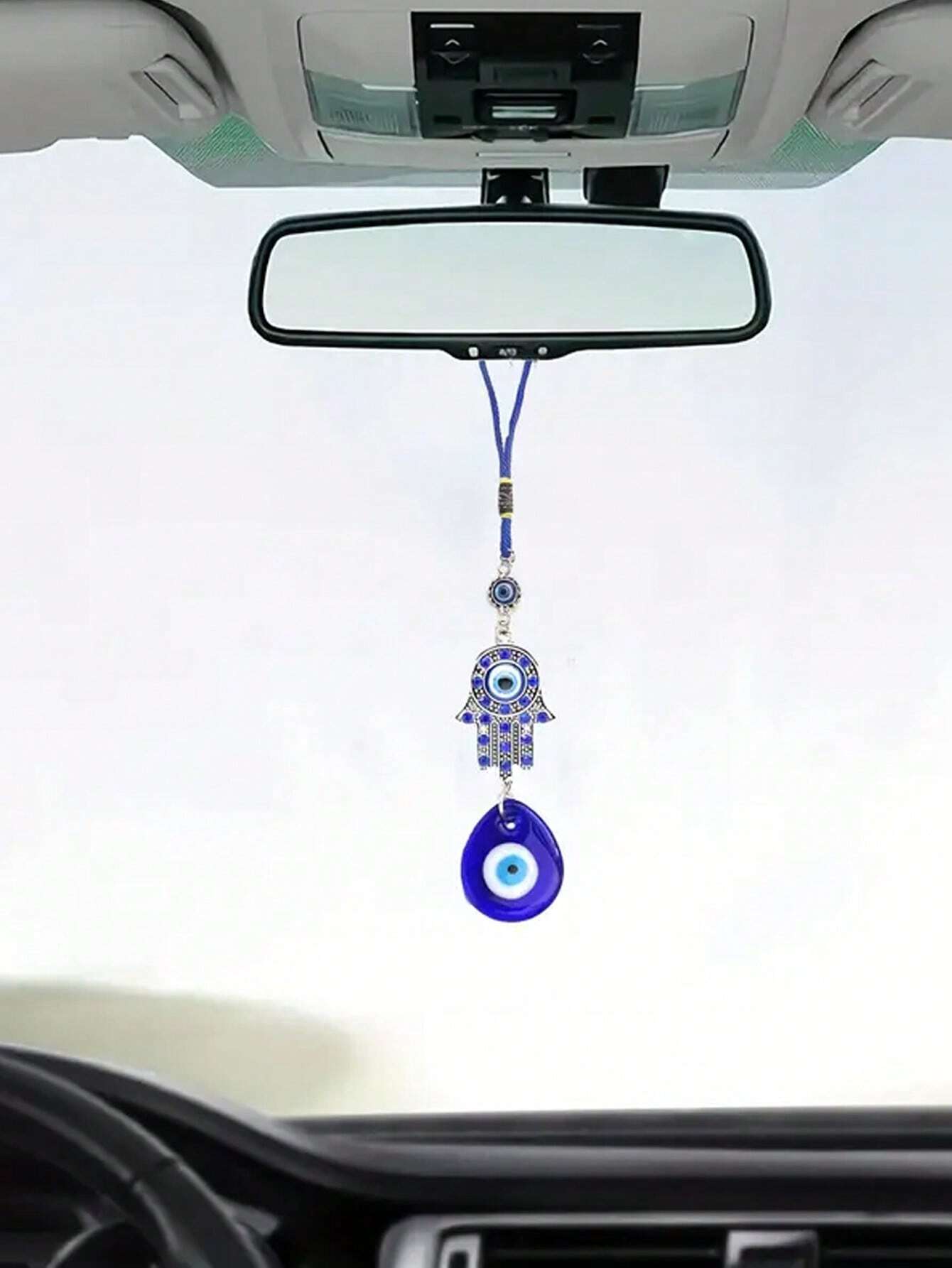 1pc Tassel Evil Eye Keychain Car Decoration Pendant