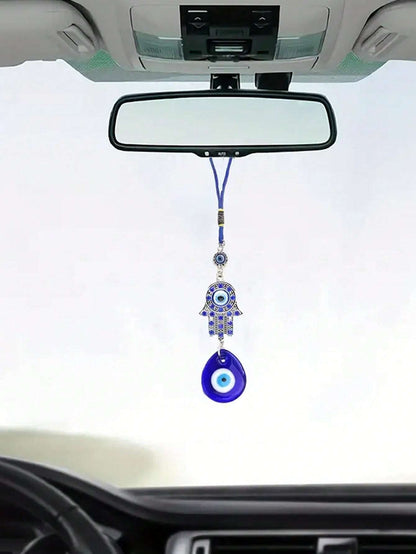 1pc Tassel Evil Eye Keychain Car Decoration Pendant
