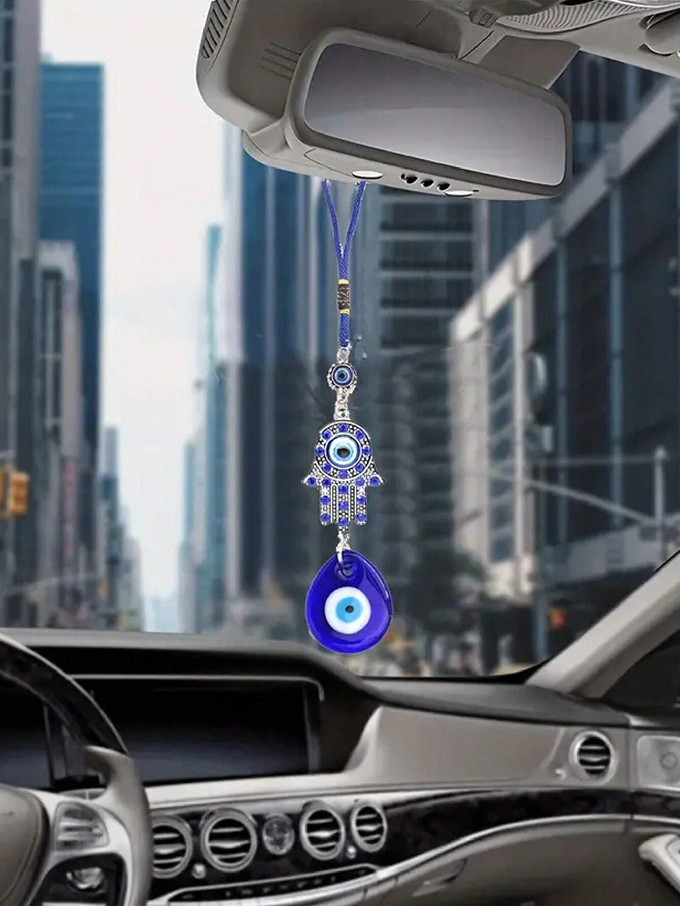 1pc Tassel Evil Eye Keychain Car Decoration Pendant
