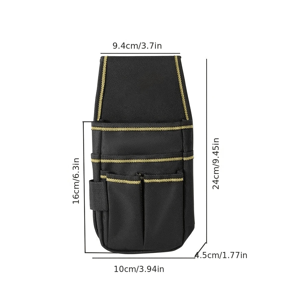 1pc Tool Belt, Small Tool Pouch, Men's Tool Belt, Practical Strap Adjustable Waist Belt, Suitable For Hardware, Carpentry, Multi-Pocket Storage Bag