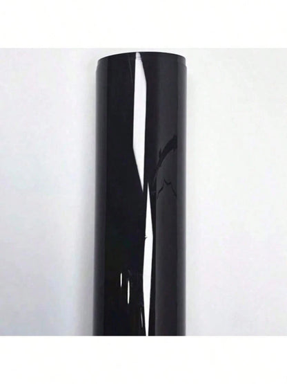 1pc Ultra Glossy Black Car Wrap Film- Self-Adhesive PET Film- Waterproof, Scratch-Resistant, Breathable- Perfect For DIY Color Change Of Cars, Motorcycles, Furniture, Etc., Ultra Glossy Car Wrap