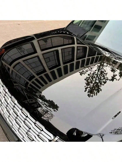 1pc Ultra Glossy Black Car Wrap Film- Self-Adhesive PET Film- Waterproof, Scratch-Resistant, Breathable- Perfect For DIY Color Change Of Cars, Motorcycles, Furniture, Etc., Ultra Glossy Car Wrap