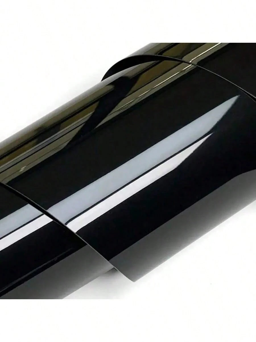 1pc Ultra Glossy Black Car Wrap Film- Self-Adhesive PET Film- Waterproof, Scratch-Resistant, Breathable- Perfect For DIY Color Change Of Cars, Motorcycles, Furniture, Etc., Ultra Glossy Car Wrap