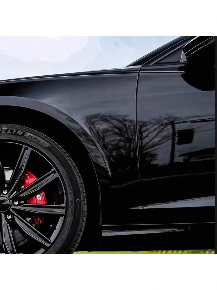1pc Ultra Glossy Black Car Wrap Film- Self-Adhesive PET Film- Waterproof, Scratch-Resistant, Breathable- Perfect For DIY Color Change Of Cars, Motorcycles, Furniture, Etc., Ultra Glossy Car Wrap