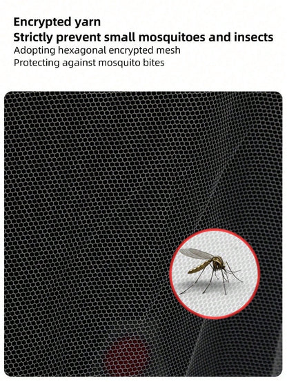 1pc Universal Baby Bassinet Mosquito Net, Breathable Mesh Canopy For Cradle Rocker, Convenient Portable White Design For Spring/Summer