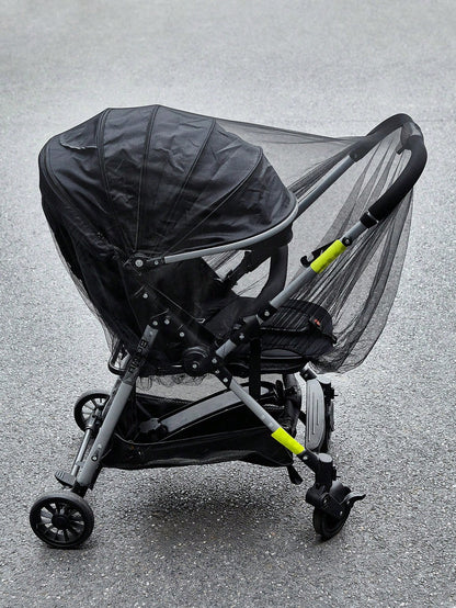 1pc Universal Baby Bassinet Mosquito Net, Breathable Mesh Canopy For Cradle Rocker, Convenient Portable White Design For Spring/Summer