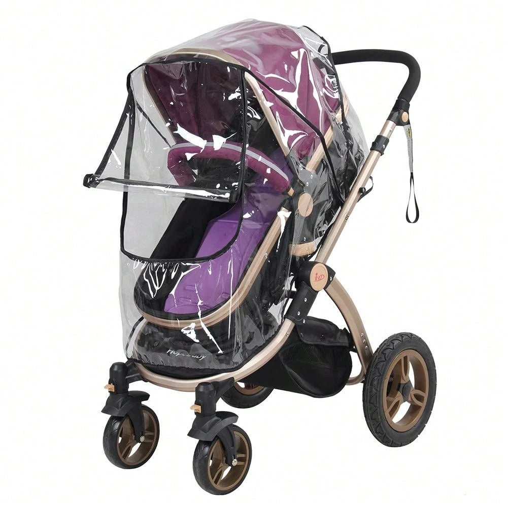 1pc Universal Stroller Rain Cover, Baby Stroller Wind & Rain Cover, Weather Shield