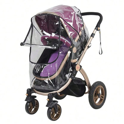 1pc Universal Stroller Rain Cover, Baby Stroller Wind & Rain Cover, Weather Shield