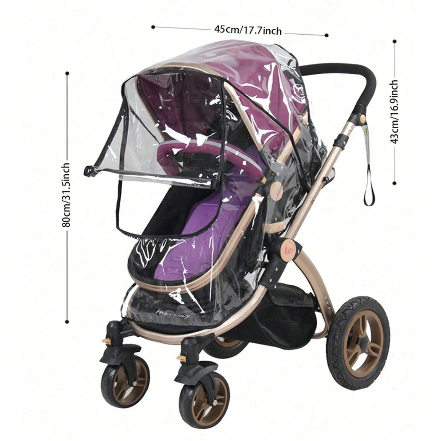 1pc Universal Stroller Rain Cover, Baby Stroller Wind & Rain Cover, Weather Shield
