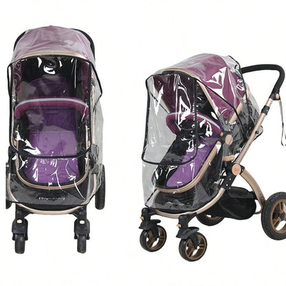 1pc Universal Stroller Rain Cover, Baby Stroller Wind & Rain Cover, Weather Shield