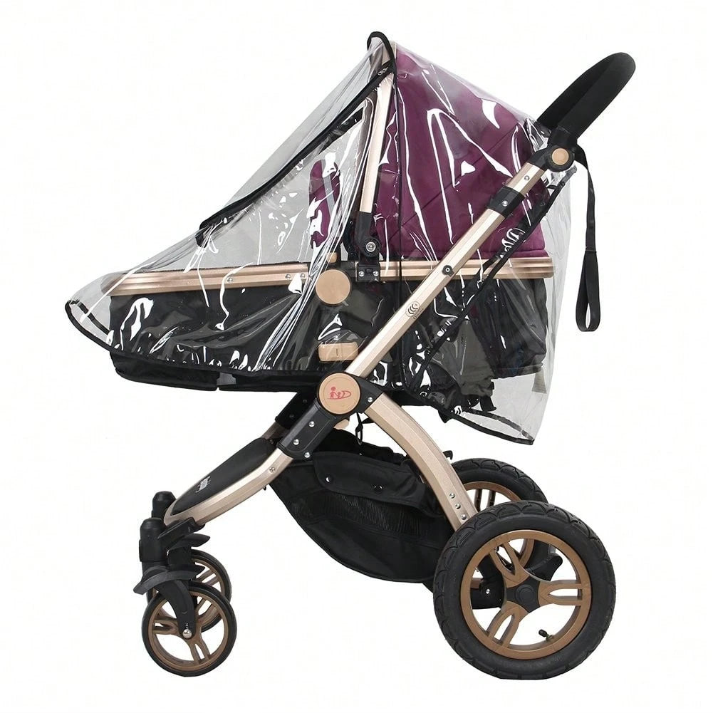 1pc Universal Stroller Rain Cover, Baby Stroller Wind & Rain Cover, Weather Shield