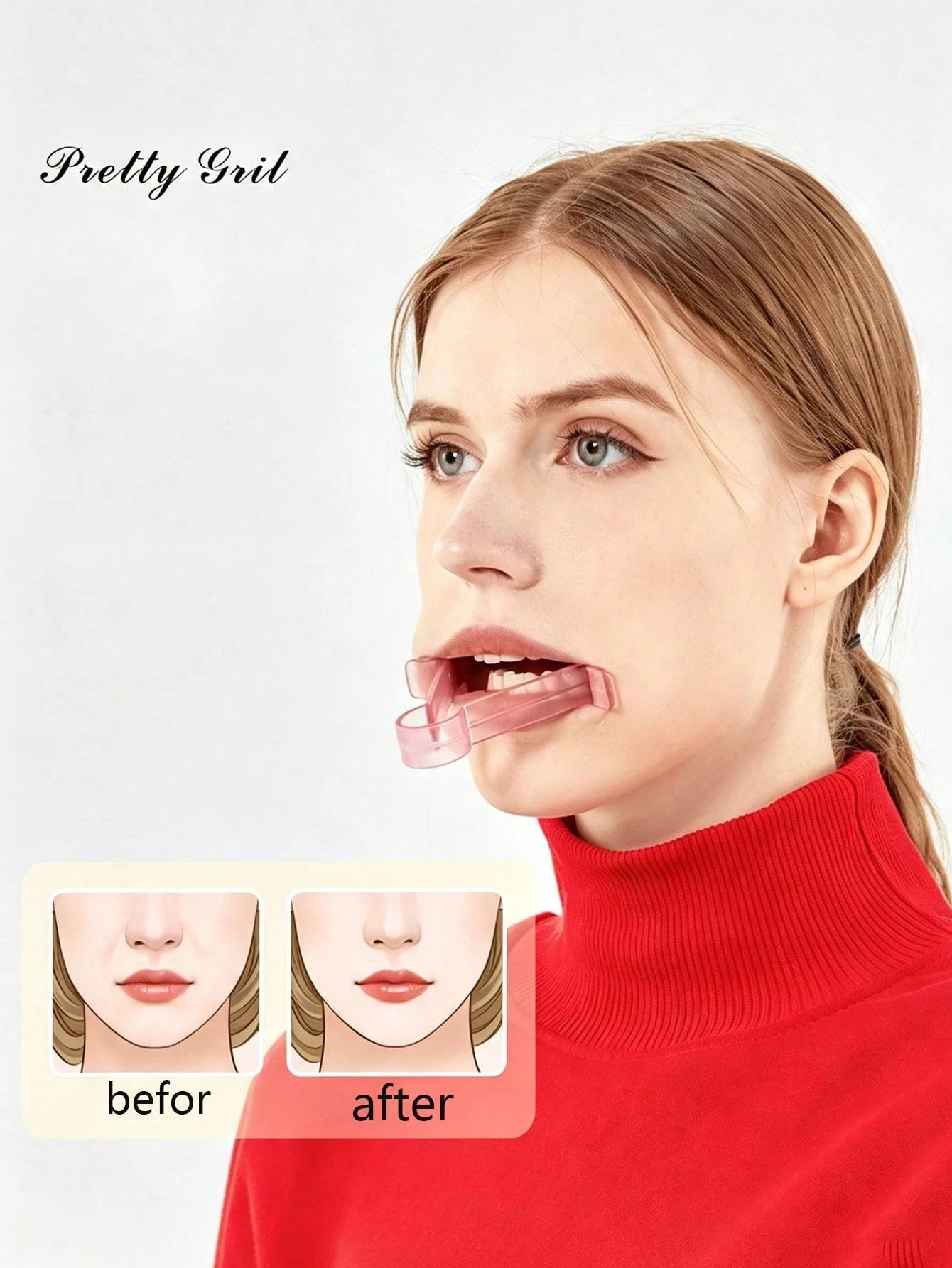 1pc V-Shaped Facial Exerciser – Jaw Toner, Lightweight Muscle Trainer, V-Face Sculpting Tool, Facial & Jawline Exerciser, Oral Muscle Shaper