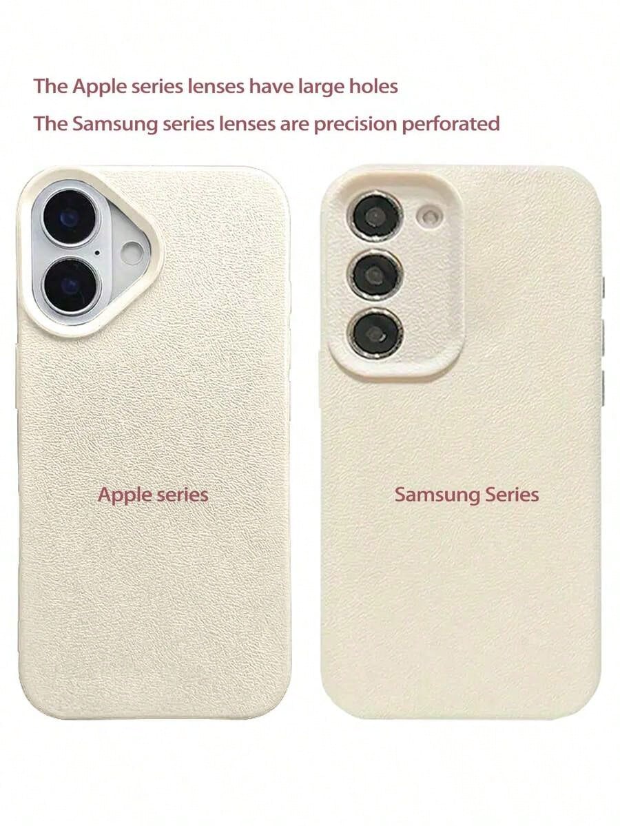 1pc White Wavy Blue Striped Pattern Full Coverage TPU Shockproof Phone Case Compatible With Apple 16, 15, 14, 13, 12, 11 Pro Max, And Series