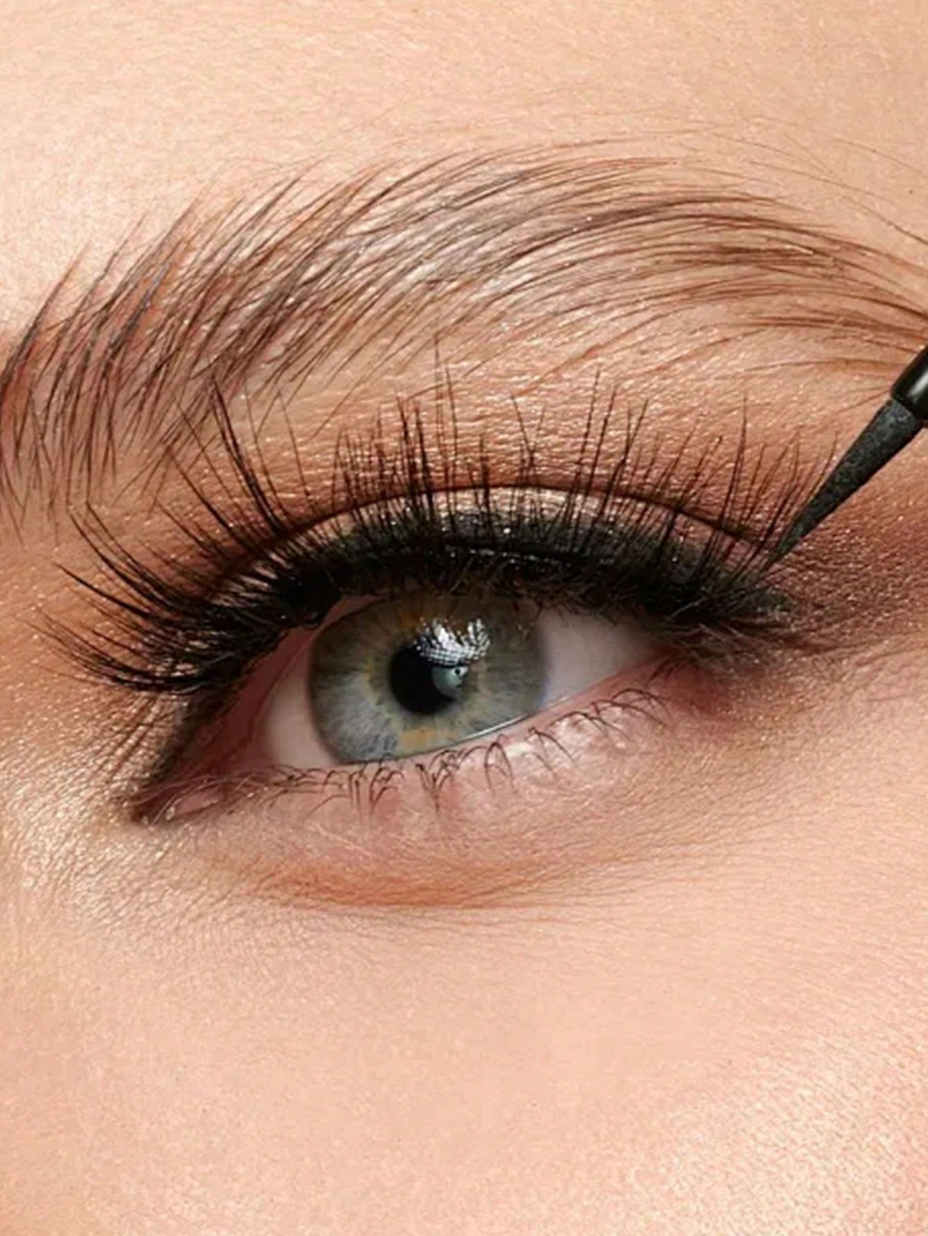 1PC Women's Boutique Eyeliner Brush And Eyebrow Brush, Makeup Tools, Tear Brush, Simple And Suitable For Beginners, Can Smudge Eye Shadow, Create Natural Eyeliner Contour, Travel, Eye Shadow Brush, Sp