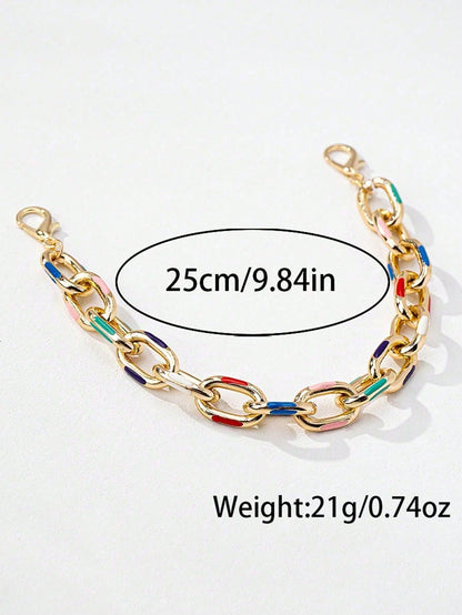 1pc Women's Fashion Hat Chain- Geometric Design, Versatile Baseball Cap Accessory Suitable For Party Outfits And Daily Style