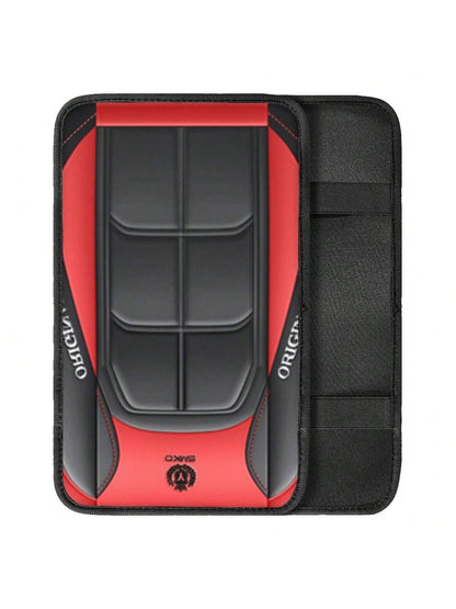 1pc Y Print Car Armrest Cover For Women Men Auto Center Console Cushion Pad