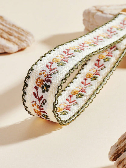 1pc Zinc Alloy Keychain, Key Chain, Bag Charm, Double-Layer Ribbon Keychain, Woven Strap Keychain, Keychain Accessories, Wristlet Keychain, Printed Ribbon Keychain, Women's Car Keychain, Women's Bag C