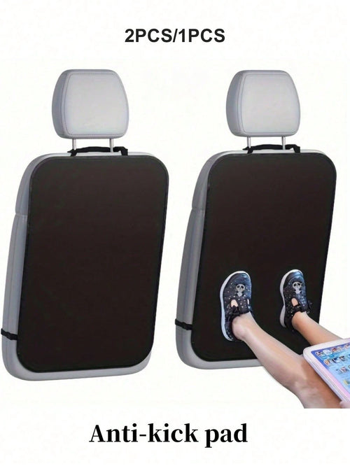 2/1pc Car Seat Back Kick Protector, Premium Car Seat Back Cover, Waterproof Protection To Keep Interior Free From Mud And Scratches, Suitable For Most SUVs And Minivans