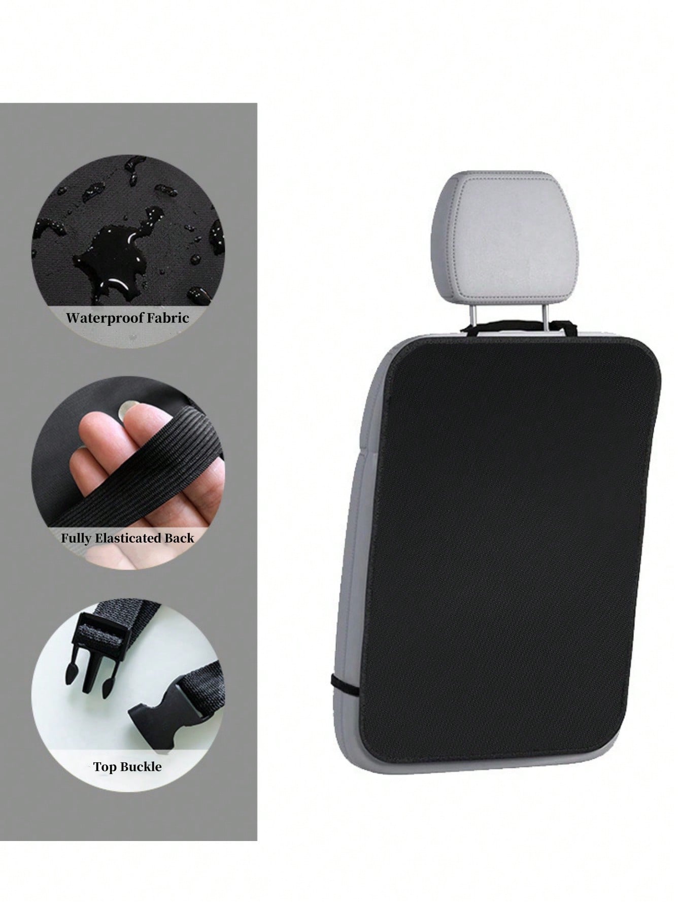 2/1pc Car Seat Back Kick Protector, Premium Car Seat Back Cover, Waterproof Protection To Keep Interior Free From Mud And Scratches, Suitable For Most SUVs And Minivans