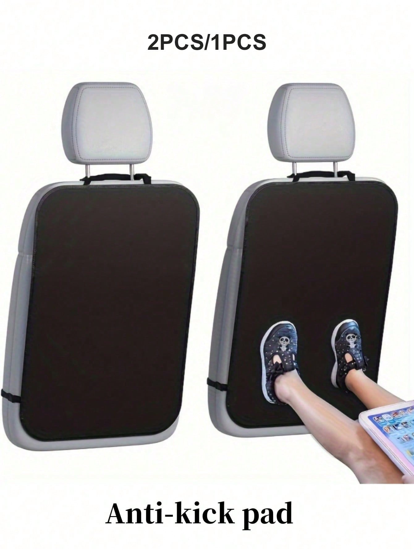 2/1pc Car Seat Back Kick Protector, Premium Car Seat Back Cover, Waterproof Protection To Keep Interior Free From Mud And Scratches, Suitable For Most SUVs And Minivans
