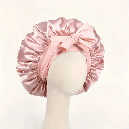 2/1pc Premium Satin Silk Sleep Cap, Soft Lightweight Breathable Bonnet, Suitable For Curly Hair, Braids And Long Hair, Anti-Frizz, Perfect For Sleep, Home And Travel