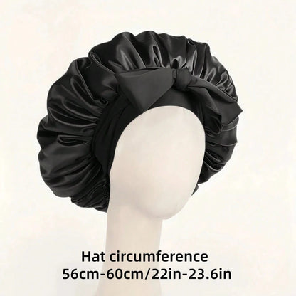 2/1pc Premium Satin Silk Sleep Cap, Soft Lightweight Breathable Bonnet, Suitable For Curly Hair, Braids And Long Hair, Anti-Frizz, Perfect For Sleep, Home And Travel