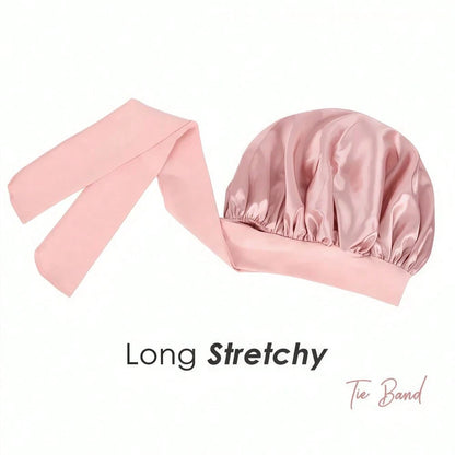 2/1pc Premium Satin Silk Sleep Cap, Soft Lightweight Breathable Bonnet, Suitable For Curly Hair, Braids And Long Hair, Anti-Frizz, Perfect For Sleep, Home And Travel