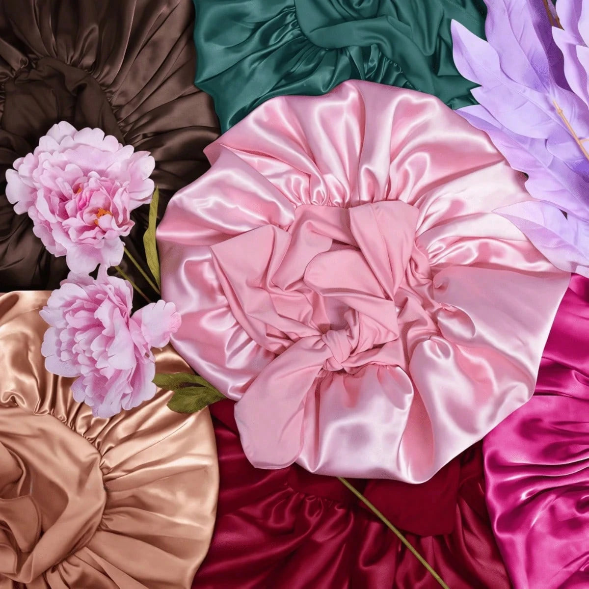 2/1pc Premium Satin Silk Sleep Cap, Soft Lightweight Breathable Bonnet, Suitable For Curly Hair, Braids And Long Hair, Anti-Frizz, Perfect For Sleep, Home And Travel