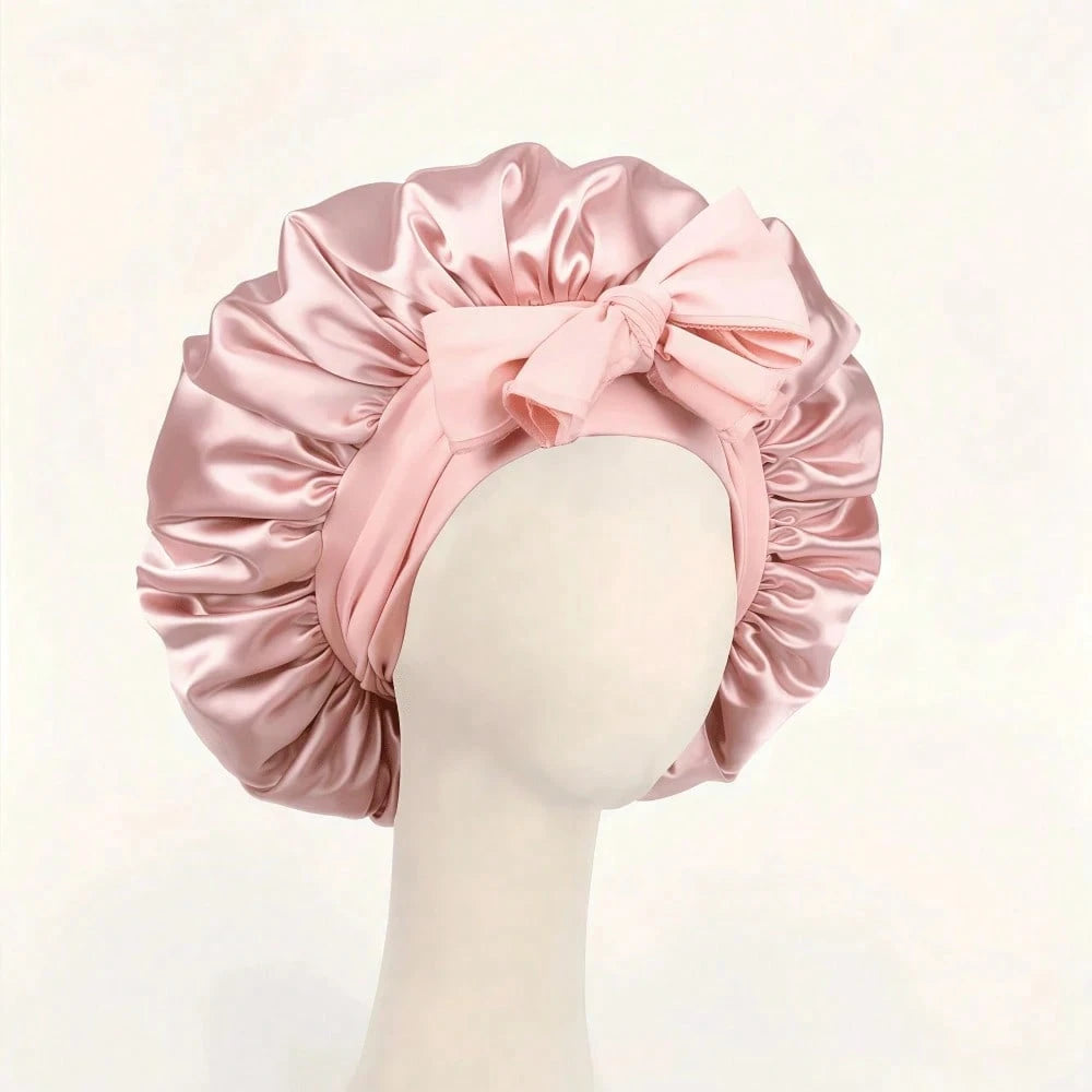 2/1pc Premium Satin Silk Sleep Cap, Soft Lightweight Breathable Bonnet, Suitable For Curly Hair, Braids And Long Hair, Anti-Frizz, Perfect For Sleep, Home And Travel