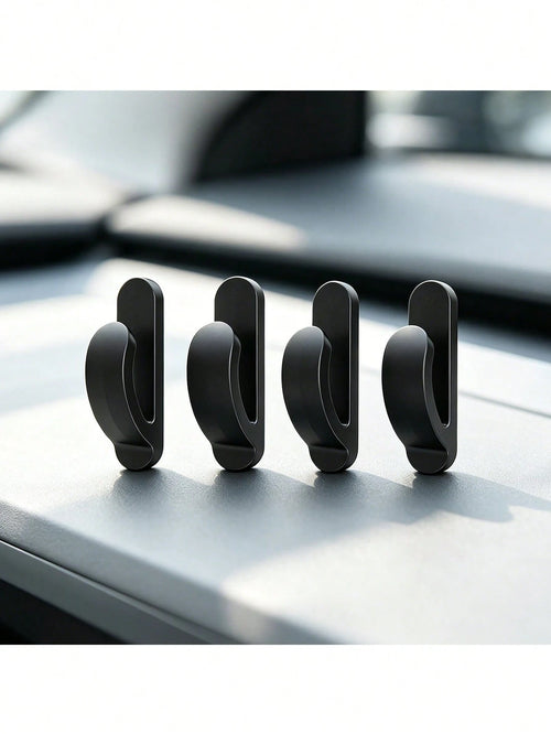 2/4pcs Convenient Black Auto Car Truck Self Adhesive Hook Hanger Bag Purse Organizer Holder