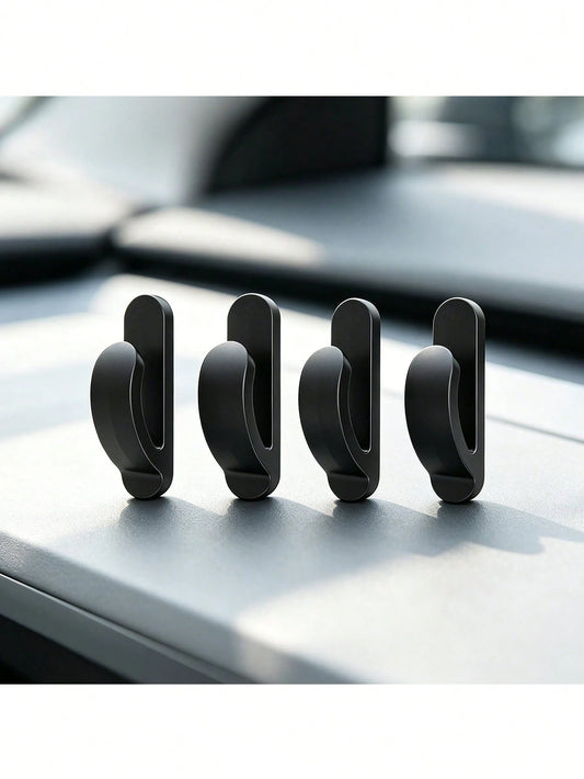 2/4pcs Convenient Black Auto Car Truck Self Adhesive Hook Hanger Bag Purse Organizer Holder