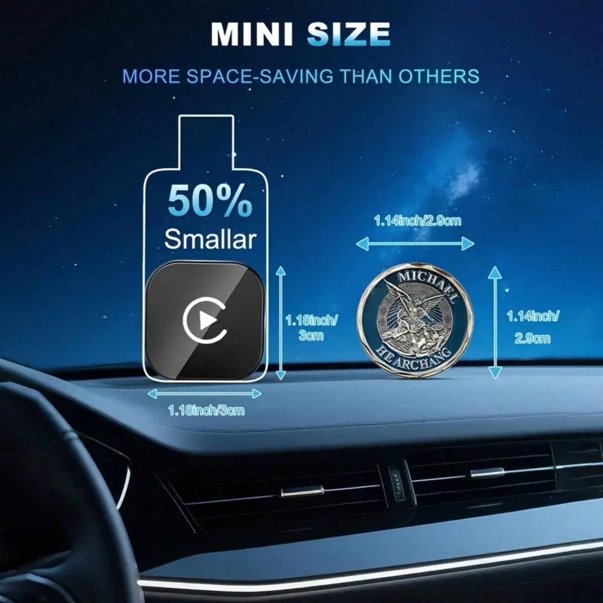 2-In-1 Wireless CarPlay And Android Auto Adapter, Plug And Play, USB-C/USB Wireless Receiver, Supports Steering Wheel Control, Compatible With IPhone And Android Phones, No External Antenna Required