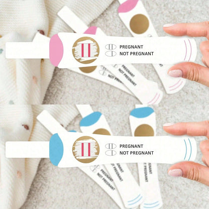 20/40pcs Blue & Pink Scratch-Off Pregnancy Test Strips, Baby Shower Game, Baptism Game, Pregnancy Announcement, Gender Reveal Party Game