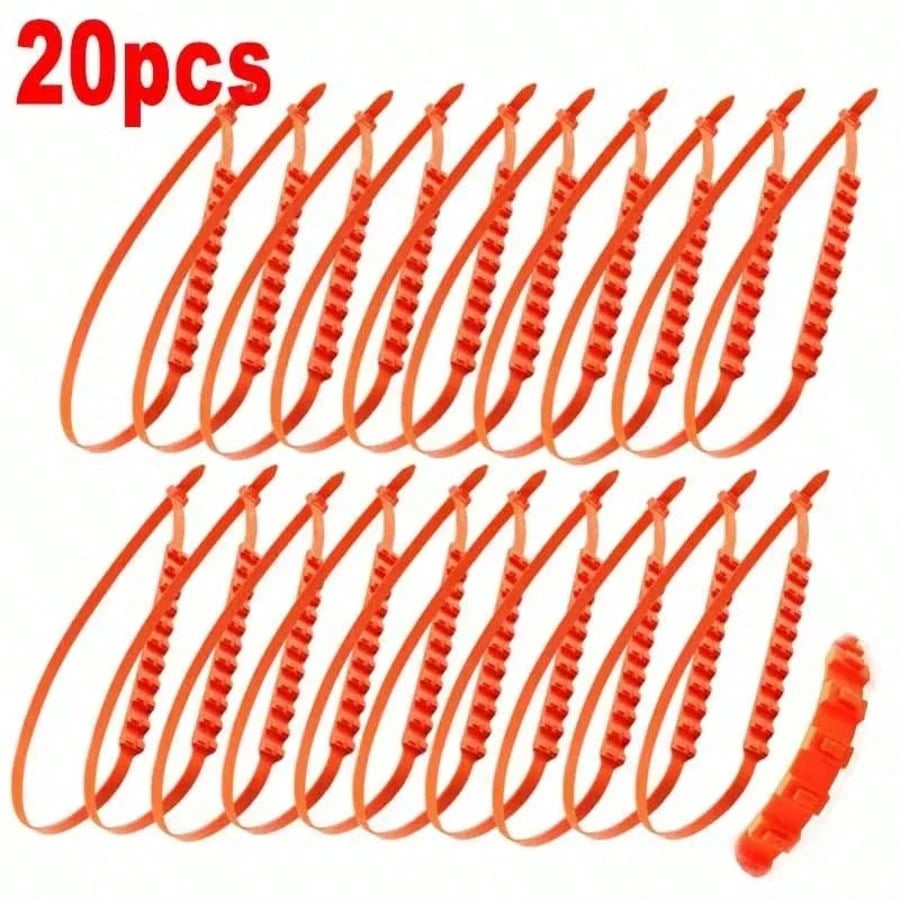 20 Packs Of Automotive Emergency Anti-Skid Chains, For Winter Driving, Anti-Skid Function, Quick Installation For Ice And Snow Chains